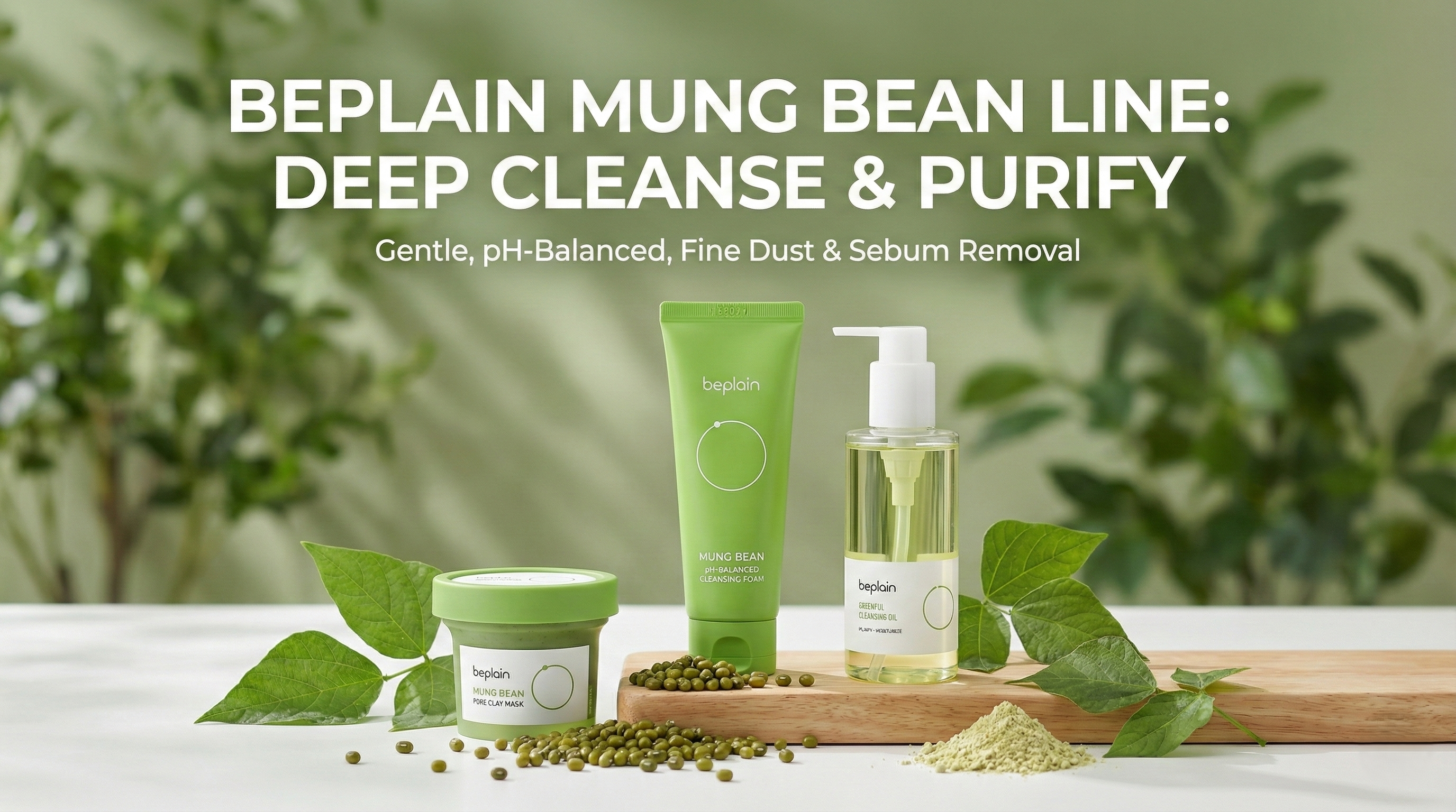 3pc Green Bean Pore Detox Set – Instant Glass Skin