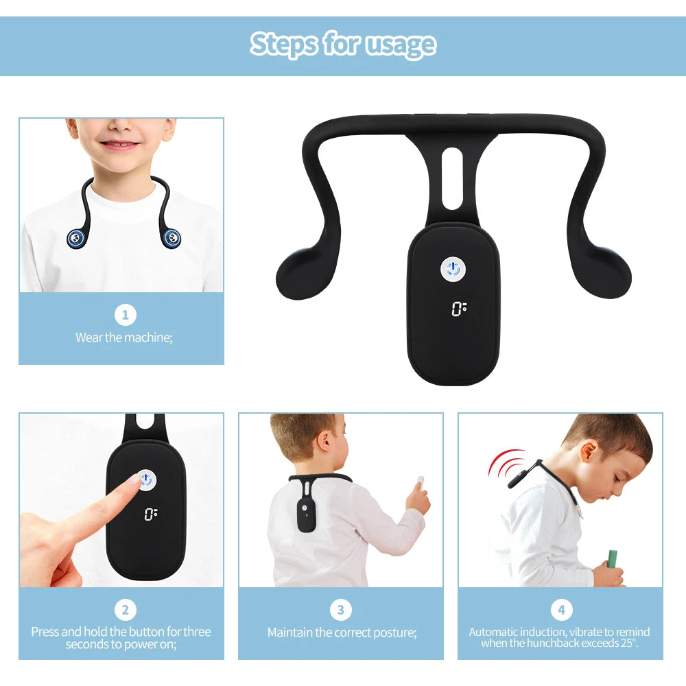 Invisible Smart Posture Corrector with LCD Display