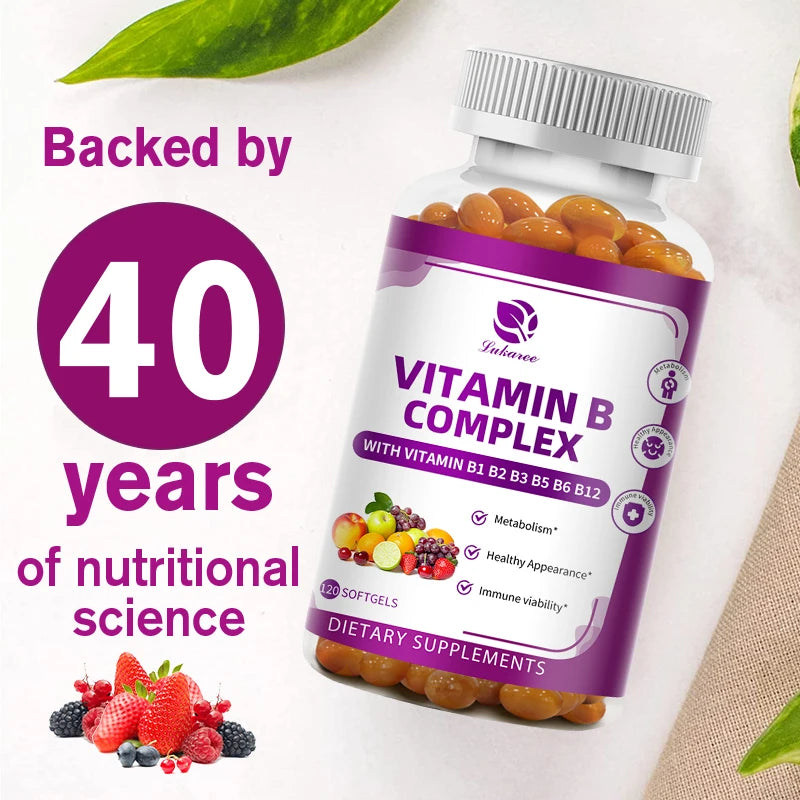 Ultra-Potent Vitamin B Complex – Instant Energy, Focus & Metabolism Boost (120 Caps)